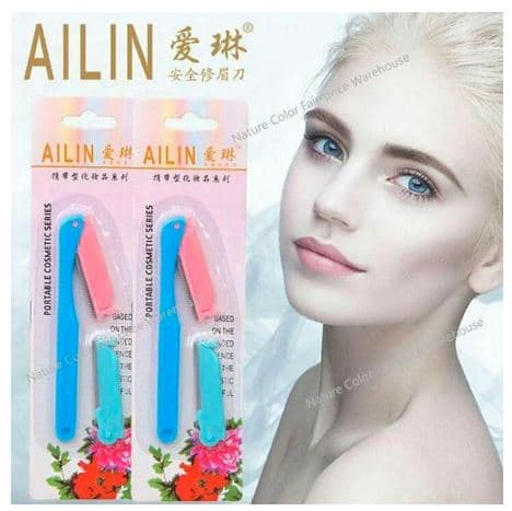 [HCM]Bộ Dao Cạo Lông Mày Ailin Kèm Lưỡi Thay Thế - Cạo lông mày đẹp điêu khắc chân mày - Dụng cụ trang điểm