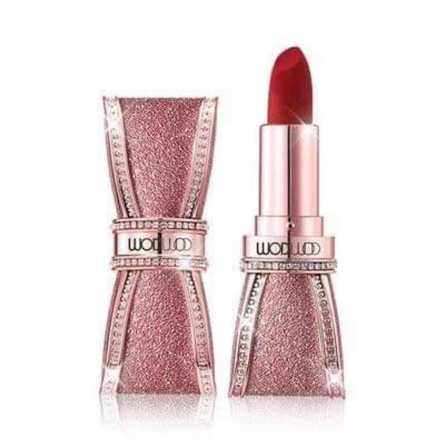 Son thỏi hình nơ Wodwod Diamond Enamel Bow Lipstick sang chảnh # 510 đỏ cherry