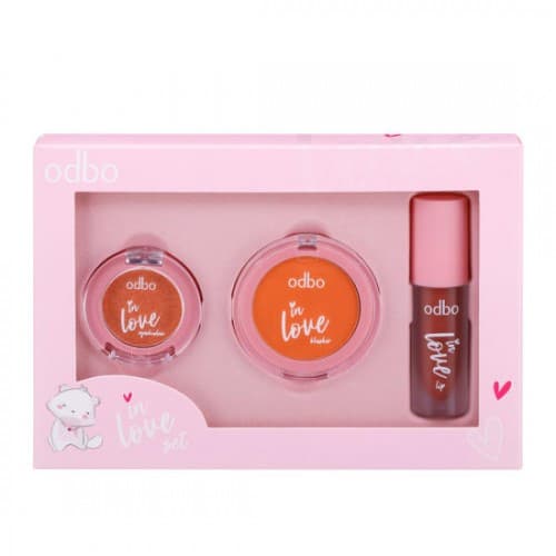 BỘ TRANG ĐIỂM ODBO 3 MÓN IN LOVE SET OD1038