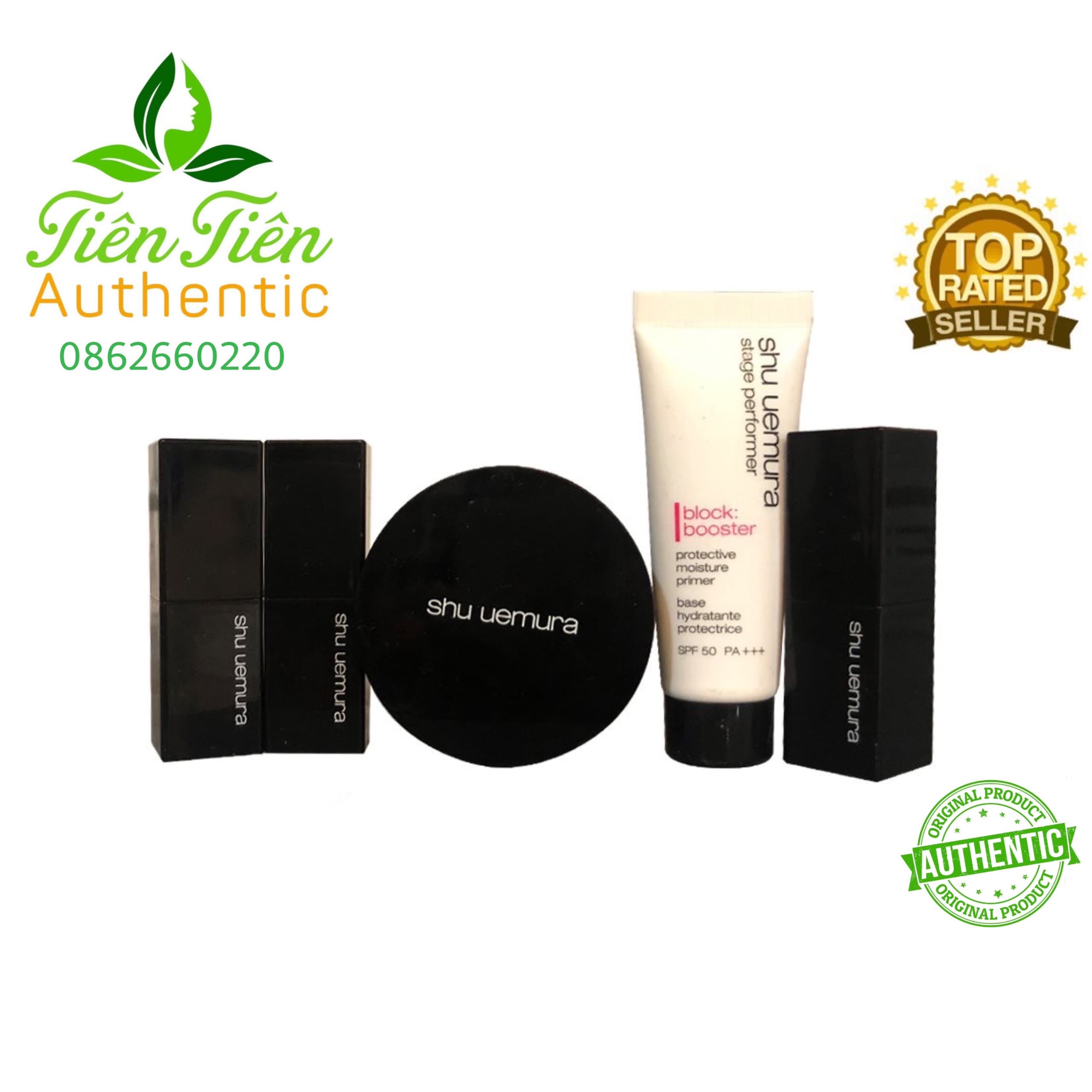 SHU Uemura - Set son phấn phủ mini kem lót
