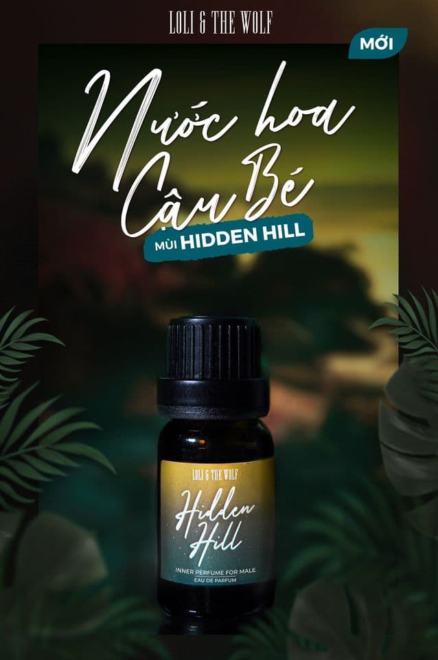 Nước hoa vùng kín nam Hidden Hill Eau De Parfum lưu hương lâu chai 10ml - LOLI & THE WOLF