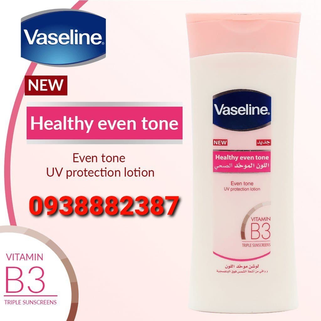 [HCM]Sữa Dưỡng Thể Trắng Da Vaseline Thái Lan-Chai Hồng 400ml-Date 2024-Thegioimypham