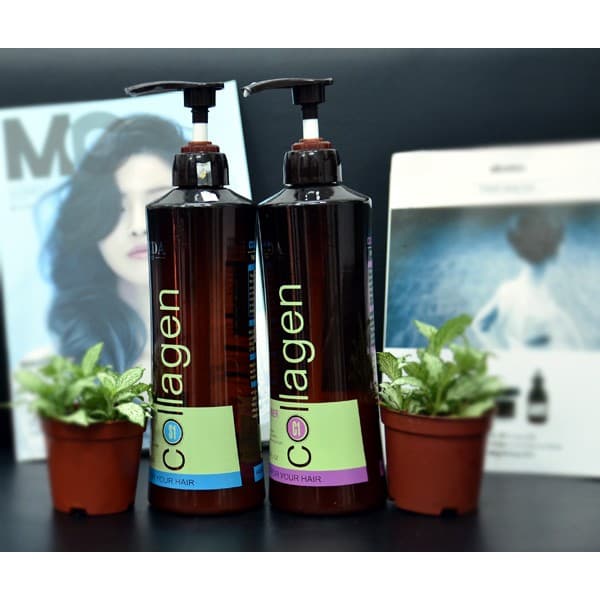 Bộ Dầu Gội Và Dầu Xả HANEDA Collagen 500ml