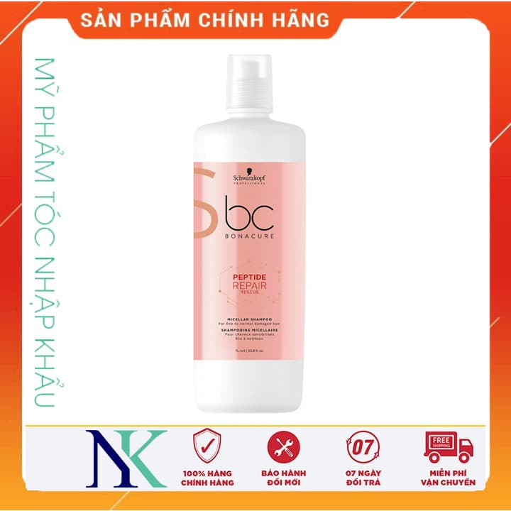 [HCM]Dầu Gội Schwarzkopf Bc Repair Rescue 1000Ml