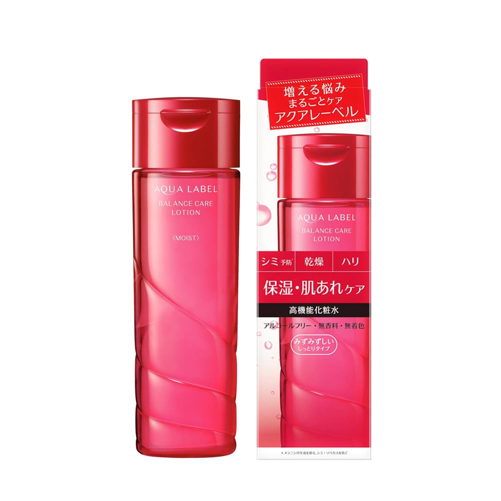 Nước hoa hồng Shiseido Aqualabel Moisture Lotion 200ml màu đỏ cho da thường khô