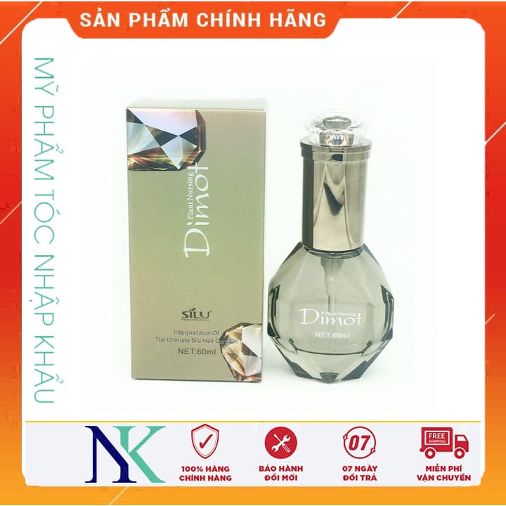 [HCM]Tinh Dầu Kim Cương Dưỡng Tóc Khô Xơ Sasaba Dimot Silu Chanel 60Ml