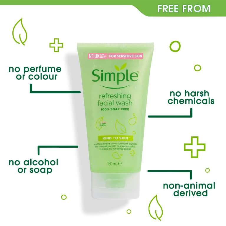 Sữa rửa mặt Simple Kind To Skin Refreshing Facial Wash Gel