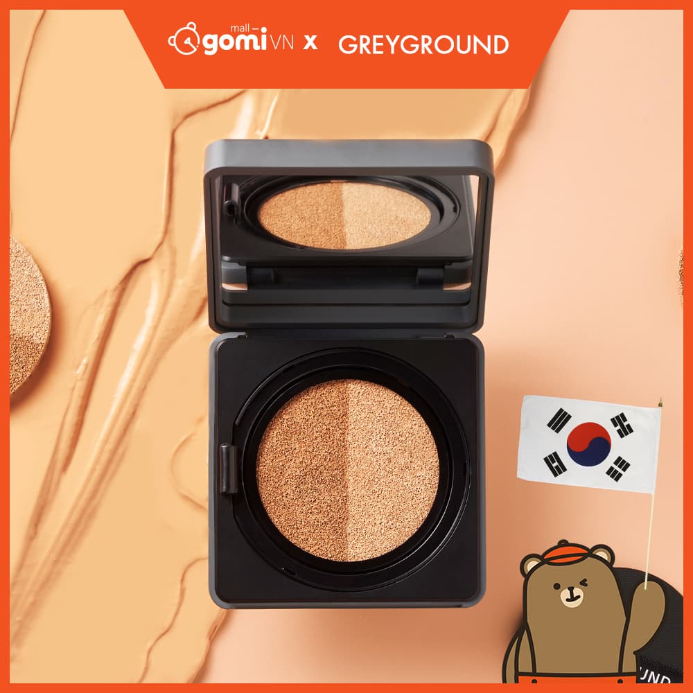 [HCM]Phấn Nước Lõi Đôi Siêu Che Phủ Greyground Double Cover Cushion GomiMall