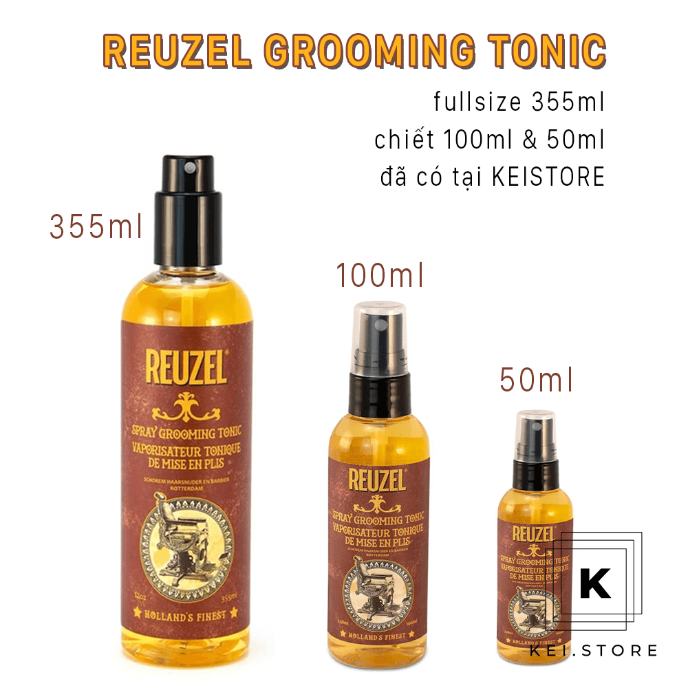 Xịt tạo phồng dưỡng tóc Reuzel Spray Grooming Tonic