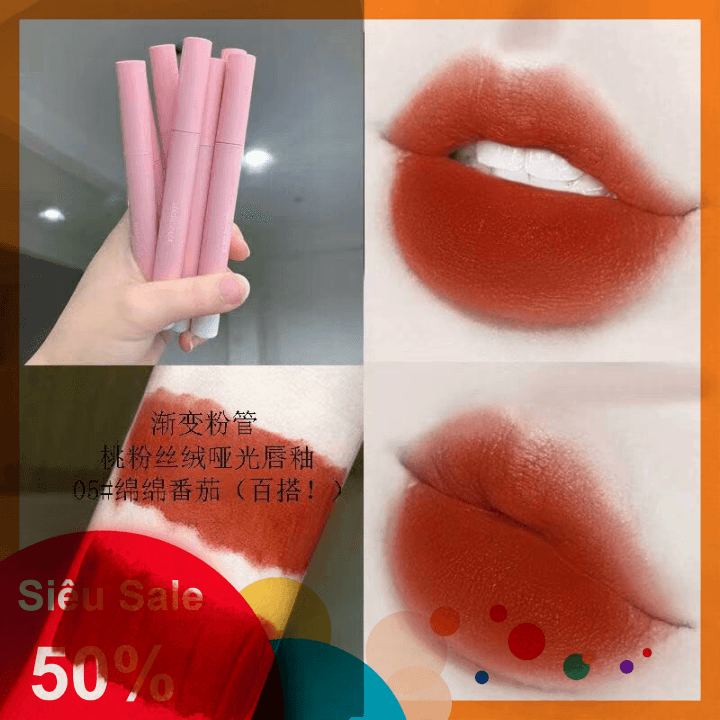[HOT DEAL] Son kem lì Magic Casa vỏ hồng - CAVALI - Son kem nhung lì kháng nước tone cực chuẩn