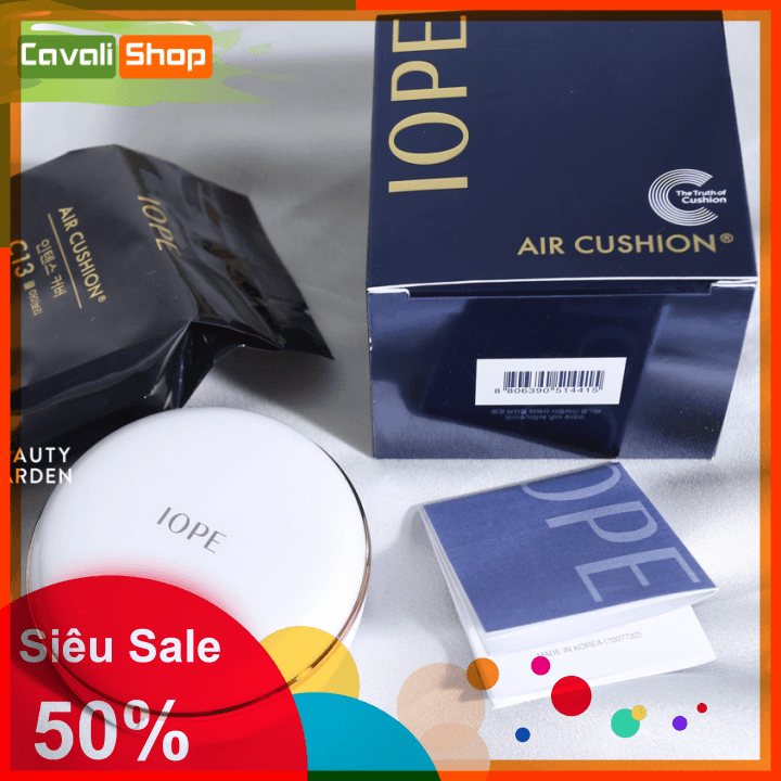 Phấn nước trang điểm iope Hàn Quốc - Cavali - Che khuyết điểm tốt kiềm dầu lâu trôi