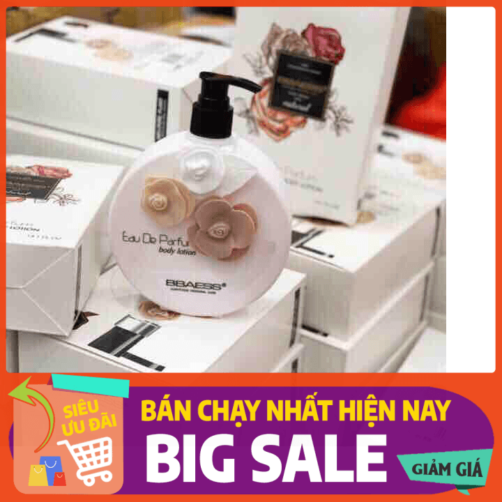 Sữa tắm 3 bông hương nước hoa BBAESS 400ml mẫu mới màu trắng đục