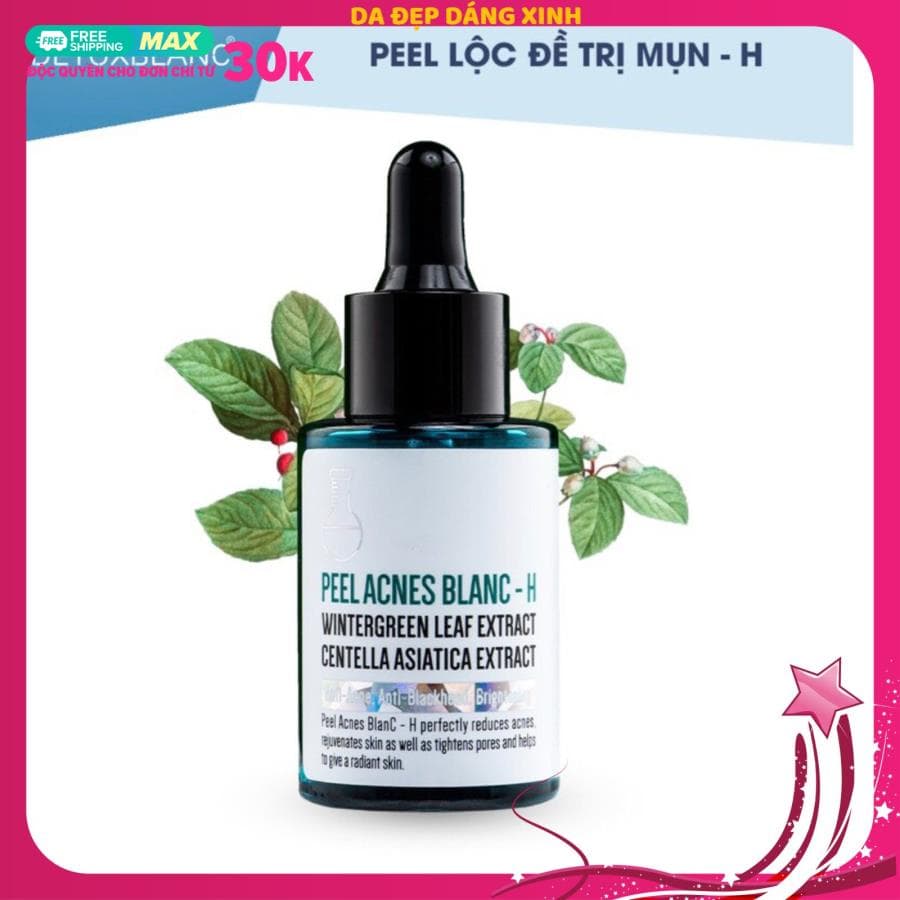 [Mẫu Mới] Serum trị mụn detox blanc Peel Lộc Trị Mụn Thâm (Peel Acnes Blanc-H ) Detox Blanc 40Ml