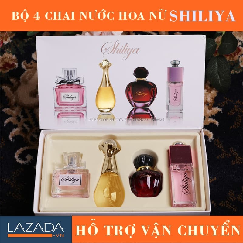 SHILIYA Bộ 4 Chai Nước Hoa Nữ Thơm Nhất Dòng SHILIYA HỖ TRỢ VẬN CHUYỂN
