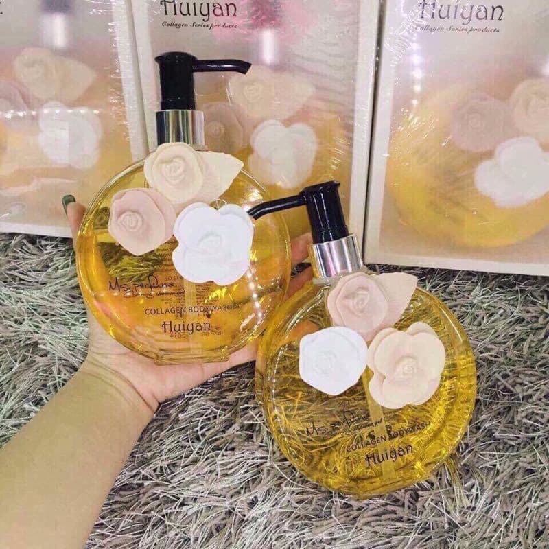 [HCM]Sữa tắm 3 bông Huiyan hương nước hoa Pháp ( mẫu mới)