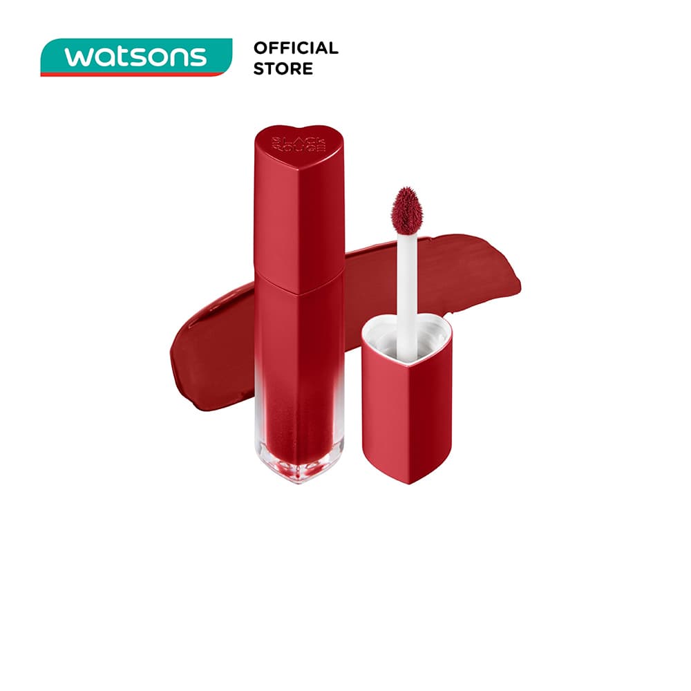 Son Kem Black Rouge Tint Color Lock Heart Khóa Màui 31.3g.#H05 Provocative Cherry