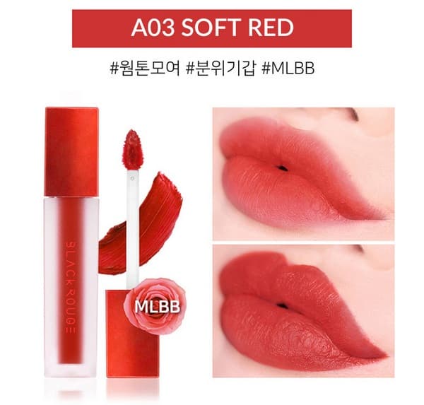 | Xả Kho Không Lo Về Giá | Son Kem Black Rouge Hàn Quốc Nắp Đỏ Son Kem Cao Cấp Son Môi Nữ Siêu Lỳ Son Môi Giá Rẻ - Lên Màu Chuẩn Chất Son Mềm Mịn Thiết Kế Đẹo Mắt Giữ Màu 8 Tiếng.