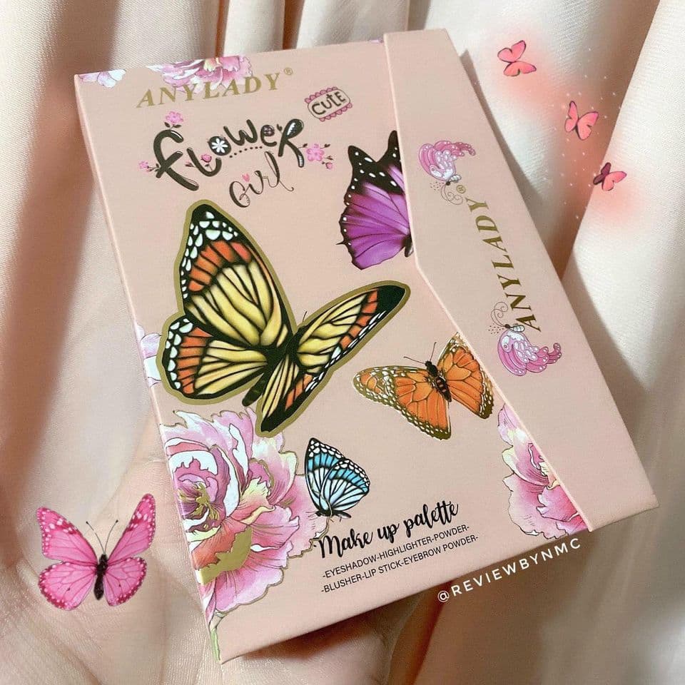 Phấn bóp trang điểm AnyLady Flower - Cavali - Bộ trang điểm tiện lợi