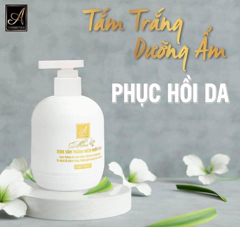 [HCM]Kem tắm trắng mềm nước hoa A Cosmetics 150ml làm trắng da toàn thân hiệu quả