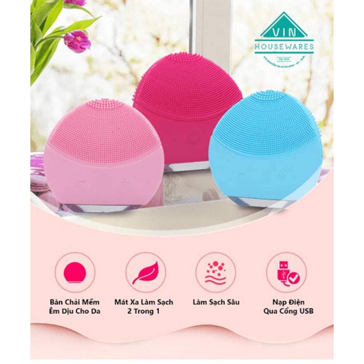 Máy rửa mặt Foreo Luna Mini - Máy Massage Và Dửa Mặt Silicon Thế Hệ Mới Bằng Sóng Siêu Âm.Phân Phối Nhập Khẩu An Toàn. Chăm Sóc Da Mặt Sạch Mụn