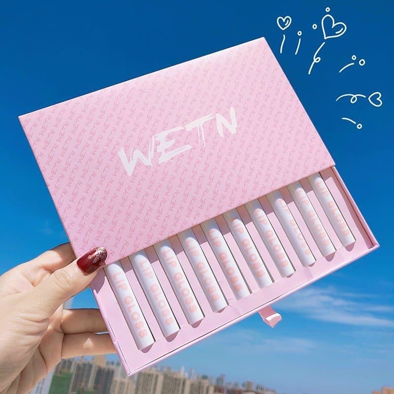 [MẪU MỚI] Set 10 son kem lì WETN Lipgloss 10 cây - CAVALI - Son kem lâu trôi màu đẹp chất son mịn không khô môi