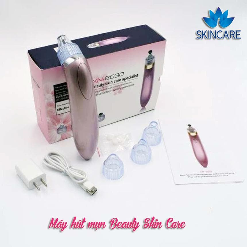 [HCM]Máy Hút Mụn Đầu Đen Mụn Cám - Máy Hút Mụn Beauty Skin Care XN-8030 Sạc Điện.