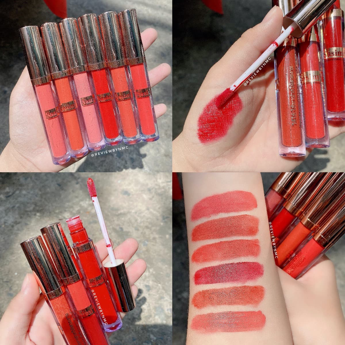 Set Son kem Sasimi nắp vàng 6 cây