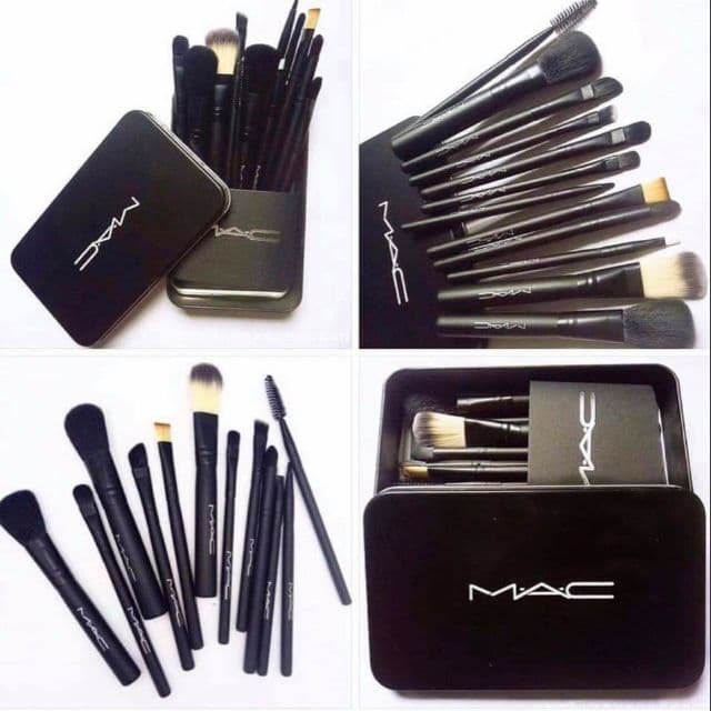 [LÀM ĐẸP] - BỘ CỌ TRANG ĐIỂM 12 CÂY MAC KÈM HỘP - BỘ CỌ TRANG ĐIỂM ĐA NĂNG CÓ HỘP ĐỰNG SANG TRỌNG - LÔNG CHỔI MỀM MỊN - HÀNG CAO CẤP GIÁ RẺ