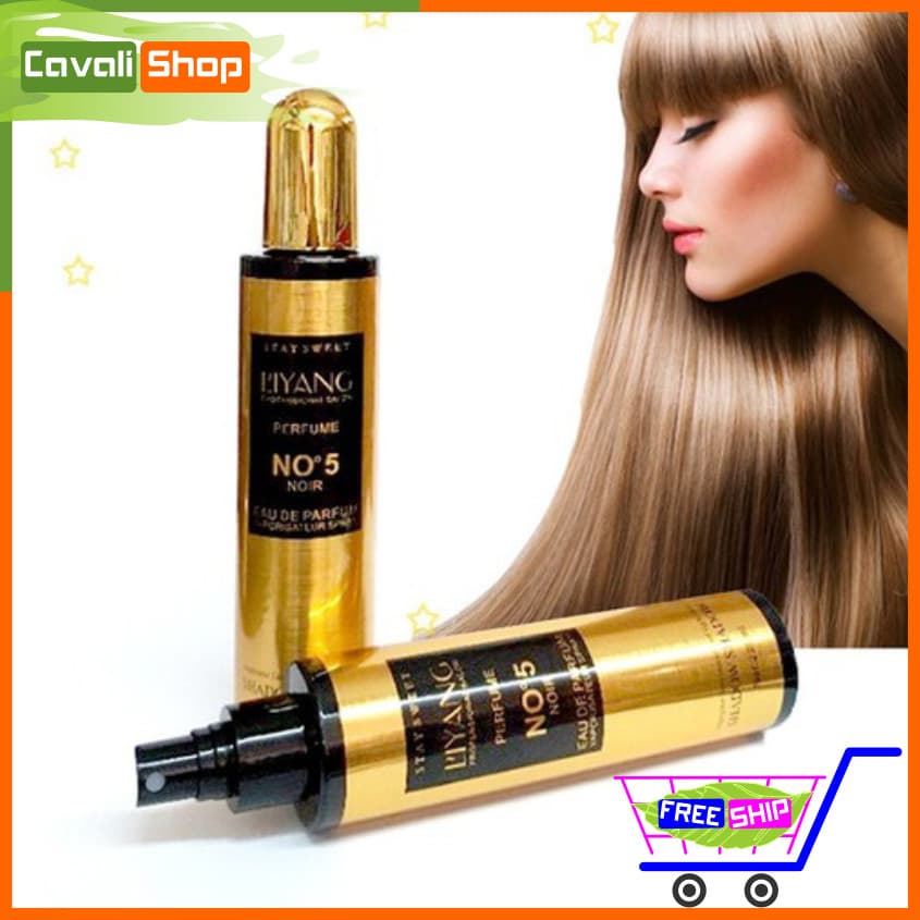 [XẢ HÀNG 3 NGÀY] Xịt dưỡng tóc hương nước hoa N5 - Cavali - Chai 220ml giúp cho bạn mái tóc suôn mượt giảm gãy rụng