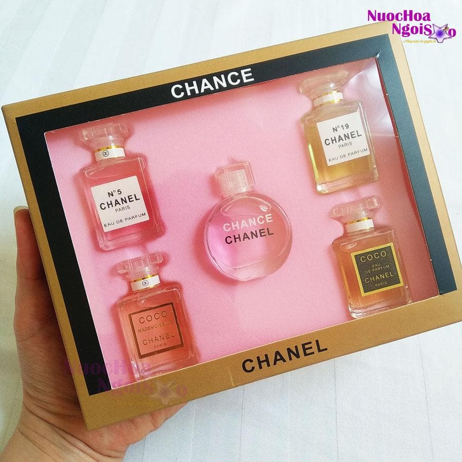 Set nước hoa 5 chai mini cao cấp cho phái nữ