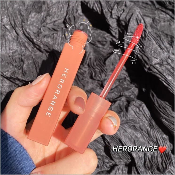 [MẪU MỚI LOẠI XỊN] Son kem nhung lì Herorange - CAVALI - Hàng nội địa Trung chất son lì mịn môi kháng nước