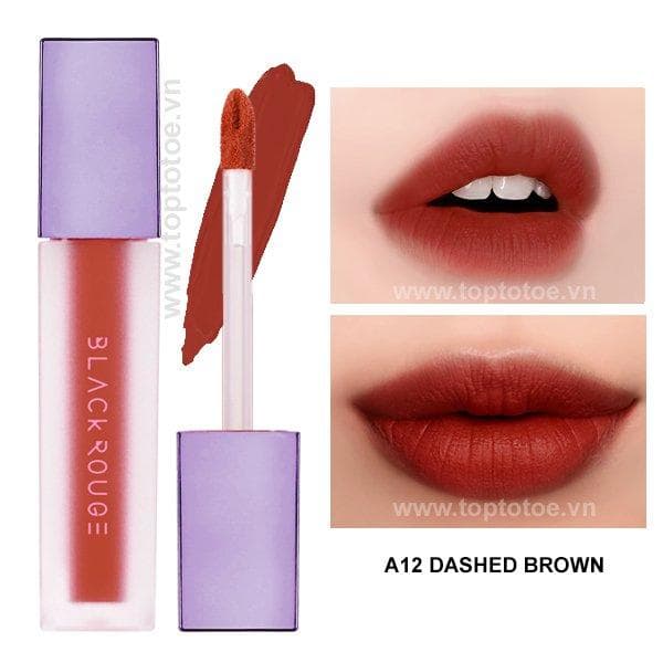 Son Kem Lì Black Rouge Air Fit Velvet Tint Mood Filter A12 Dashed Brown