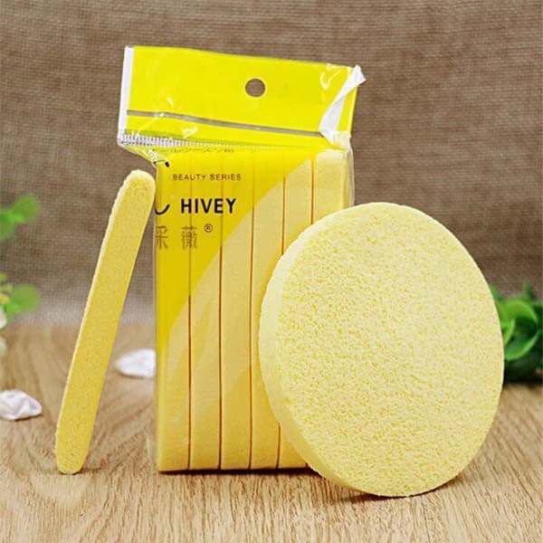 Bọt Biển Bông Nở Rửa Mặt Chivey 12 Miếng - dụng cụ skincare