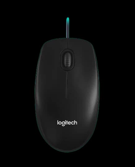 Chuột có dây Logitech B100 (910-006605) (USB) - Chính hãng