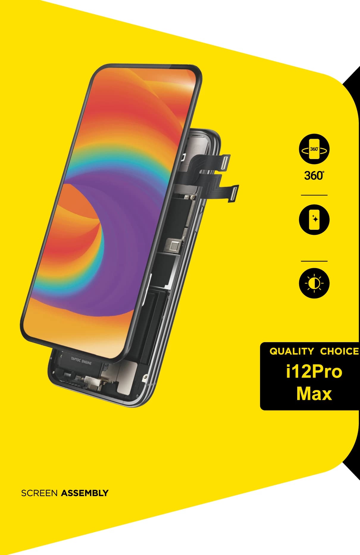 Thay màn Pisen iPhone 12 Pro Max