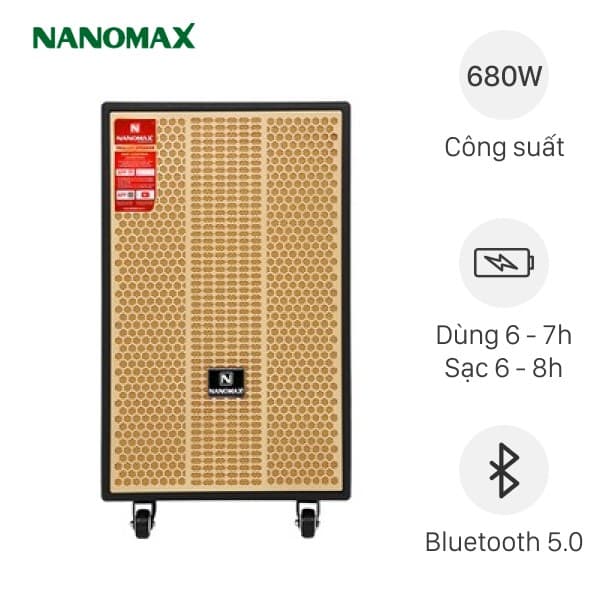 Loa kéo karaoke Nanomax S-2000 680W