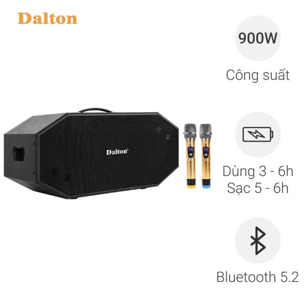 Loa karaoke xách tay Dalton K225H 900W
