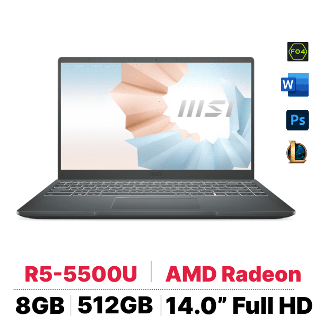 Laptop MSI Modern 14 B5M 064VN - Cũ Trầy Xước