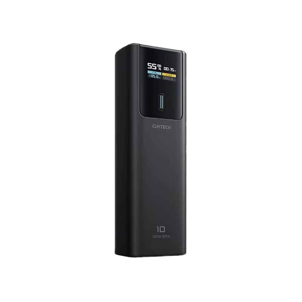 Pin sạc dự phòng Cuktech P+Series No.10 Plus PB100P 1C1A 10000mAh 150W có màn hình-Đen