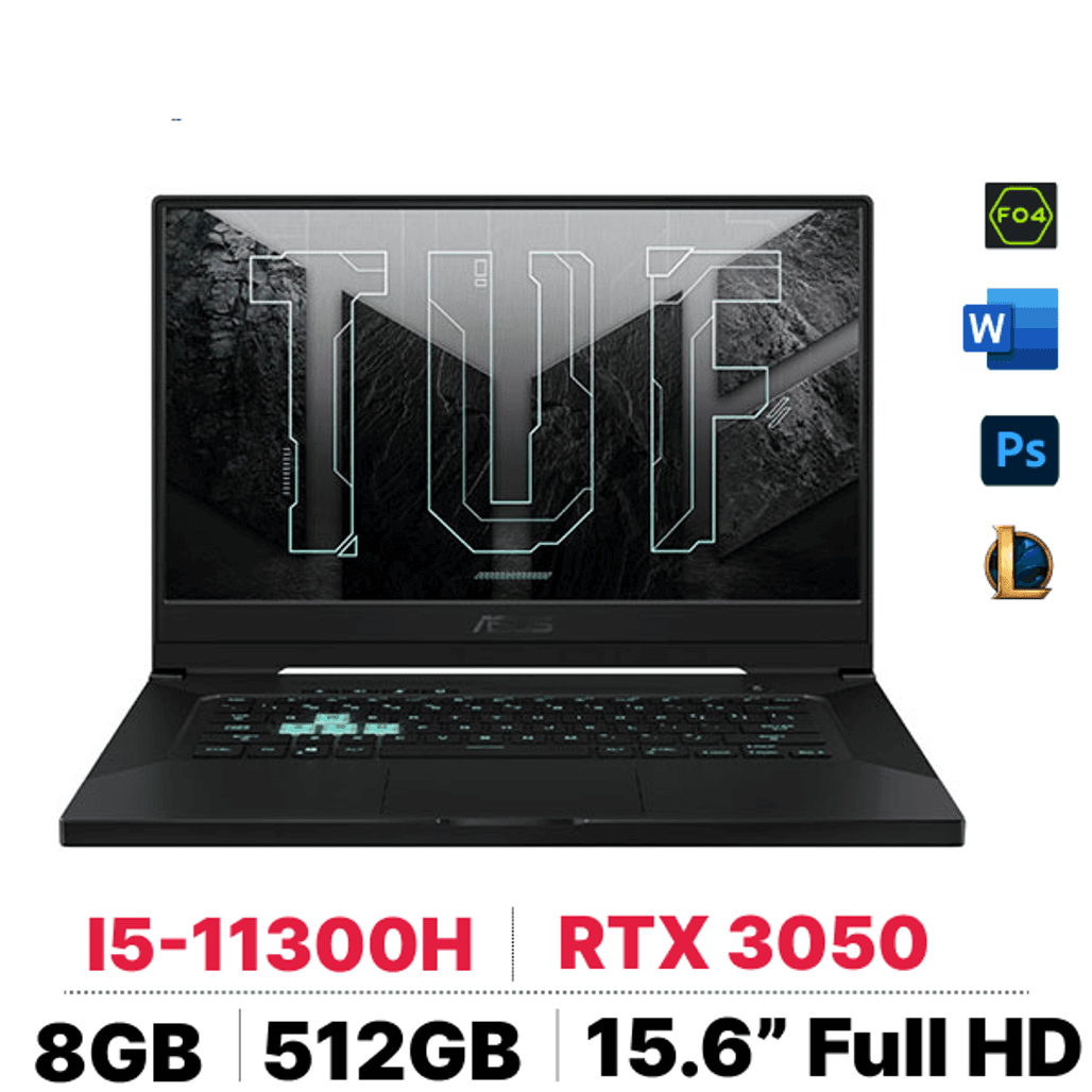 Laptop ASUS TUF Dash Gaming F15 FX516PC-0021A11300H - Cũ Trầy Xước