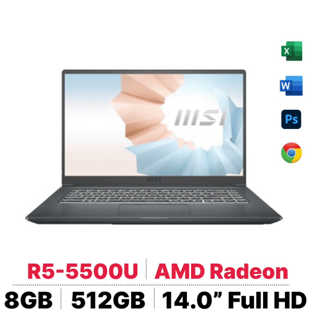 Laptop MSI Modern 14 B5M 204VN - Cũ Trầy Xước
