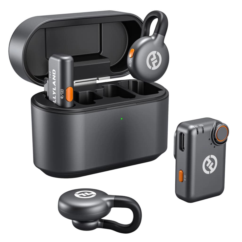 Microphone thu âm không dây Hollyland Lark M2S Mini Combo Camera + USB-C RX