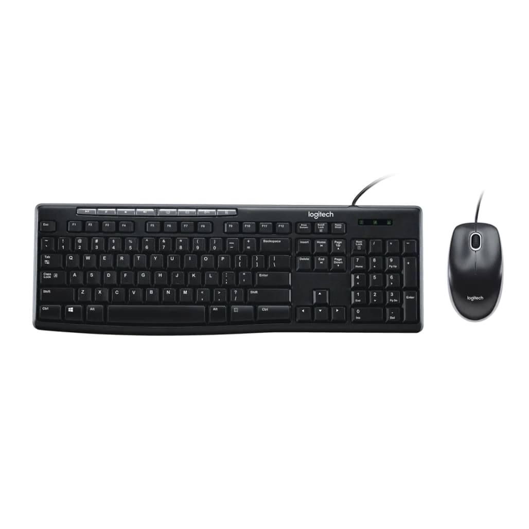 Combo bàn phím + Chuột có dây Logitech MK200