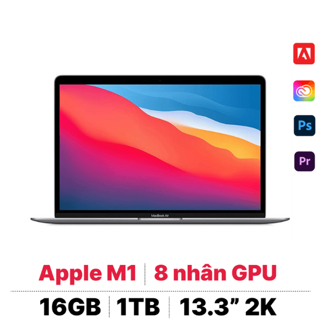 Apple MacBook Air M1 16GB 1TB 2020 - Cũ Đẹp