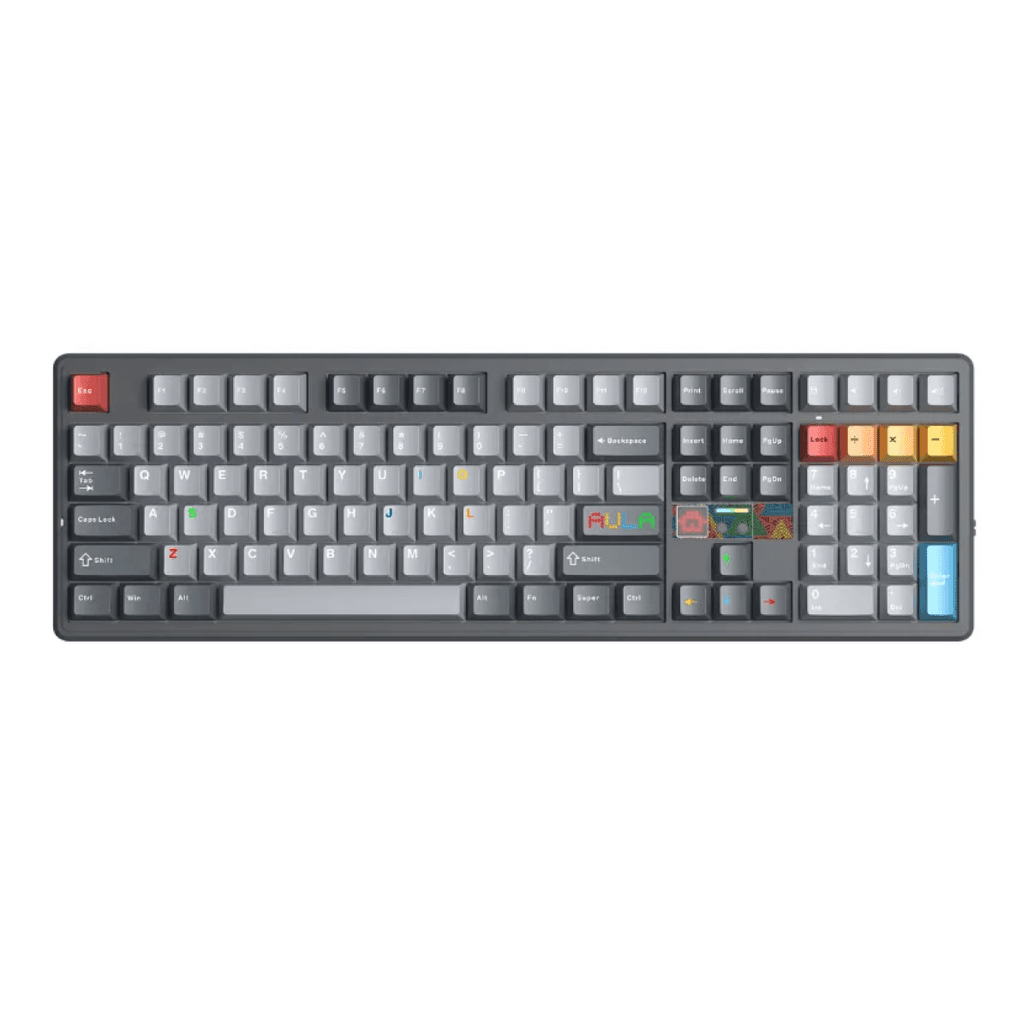 Bàn phím cơ không dây Aula F108 Pro V2 Đen Xám