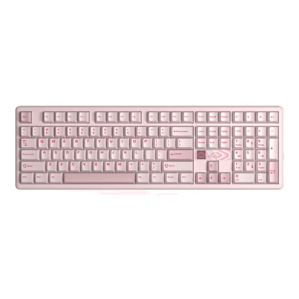 Bàn phím cơ không dây Aula F108 Pro V2 Hồng