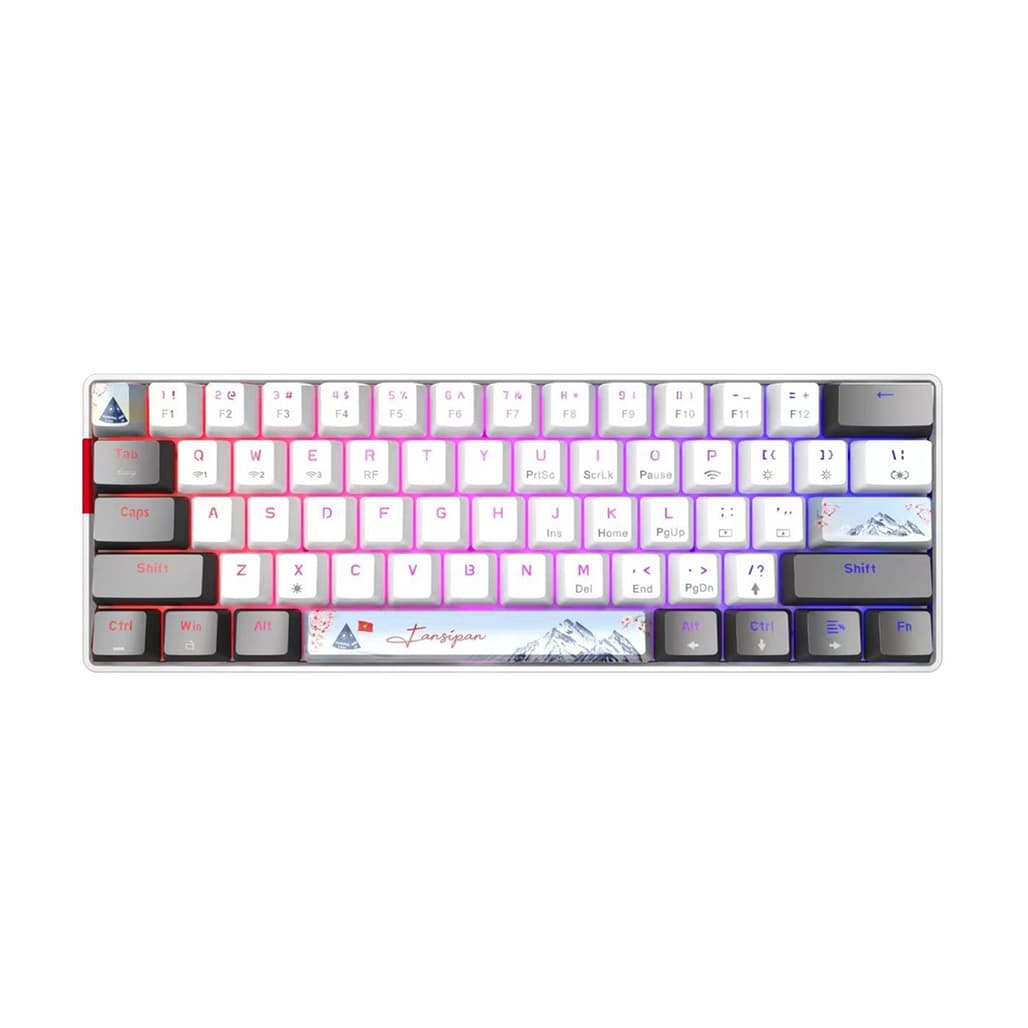 Bàn phím cơ không dây E-Dra EK361W Snow Yellow Switch