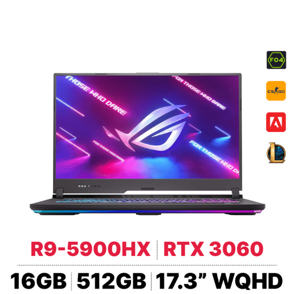 Laptop ASUS Gaming ROG Strix G17 G713QM-ES94 - Cũ Trầy Xước