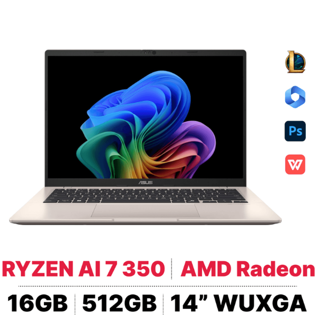 Laptop ASUS Vivobook 14 M1407KA-PS74 Copilot+ - Cũ Đẹp