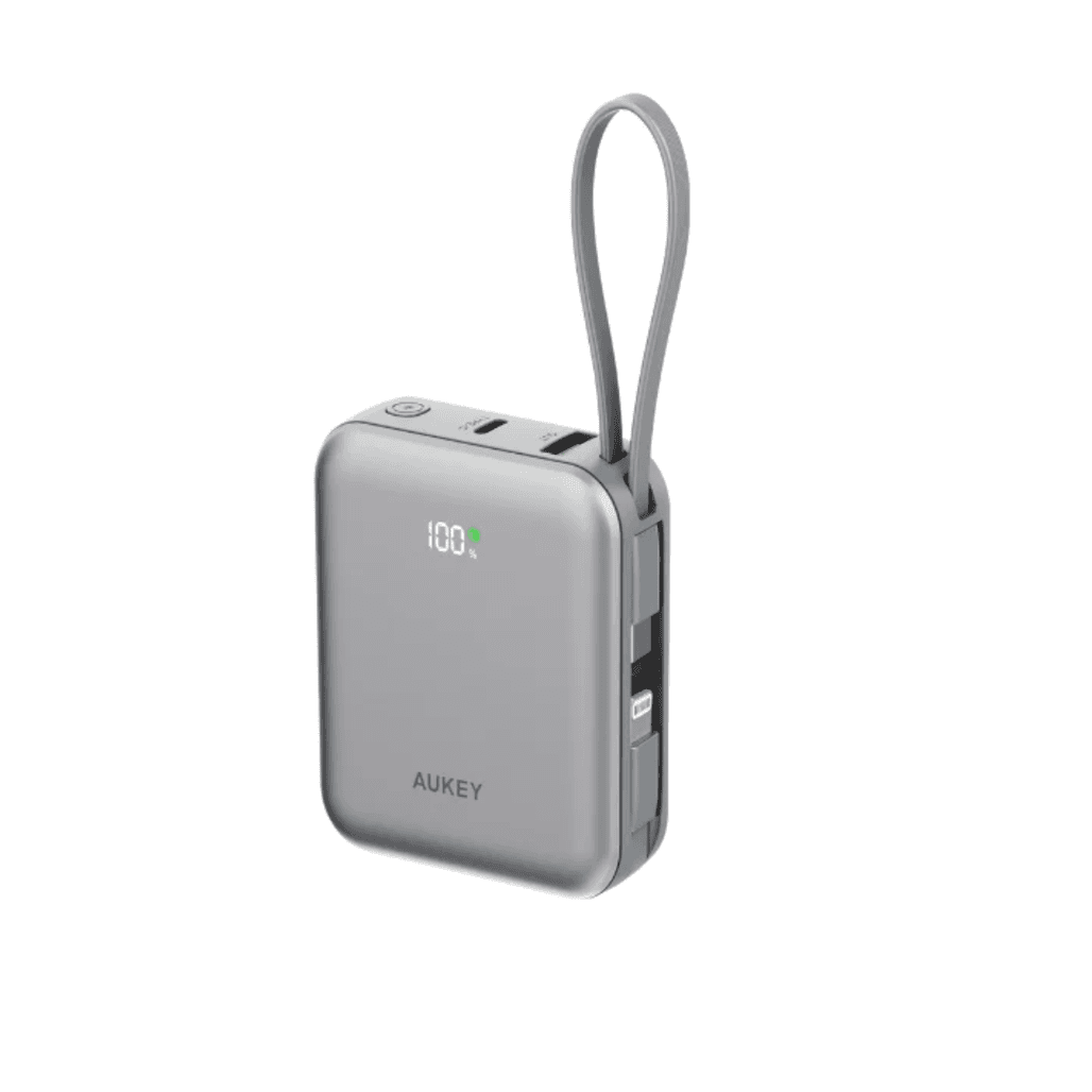 Pin sạc dự phòng Aukey PB-Y91L 10.000mAh 20W tích hợp cáp type C + type L